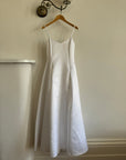 Vintage 90s Satin Strappy Pleated Wedding Dress