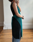 Vintage Issey Miyake IM Pleated Teal Apron Dress