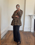 Vintage Moschino Teddy Leopard Coat