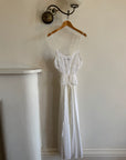 Vintage 80s Lace Peignoir and Slip Set