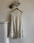 Antique Edwardian Cotton Maxi Skirt
