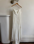 Vintage Y2K Slinky Beaded Wedding Slip Dress