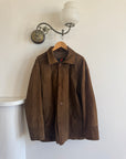 Vintage 90s Cognac Suede Barn Jacket