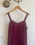 Vintage 90s Australian Made Plum Strappy Dress