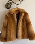 Vintage 70s Faux Fur Caramel Jacket