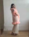Vintage 50s Ruffled Cape Peach