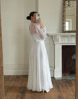 Vintage 70s Australian Made Billow Sleeve Wedding Dress