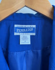 Vintage 90s Estate Cobalt Tailored Suit With Original Tags