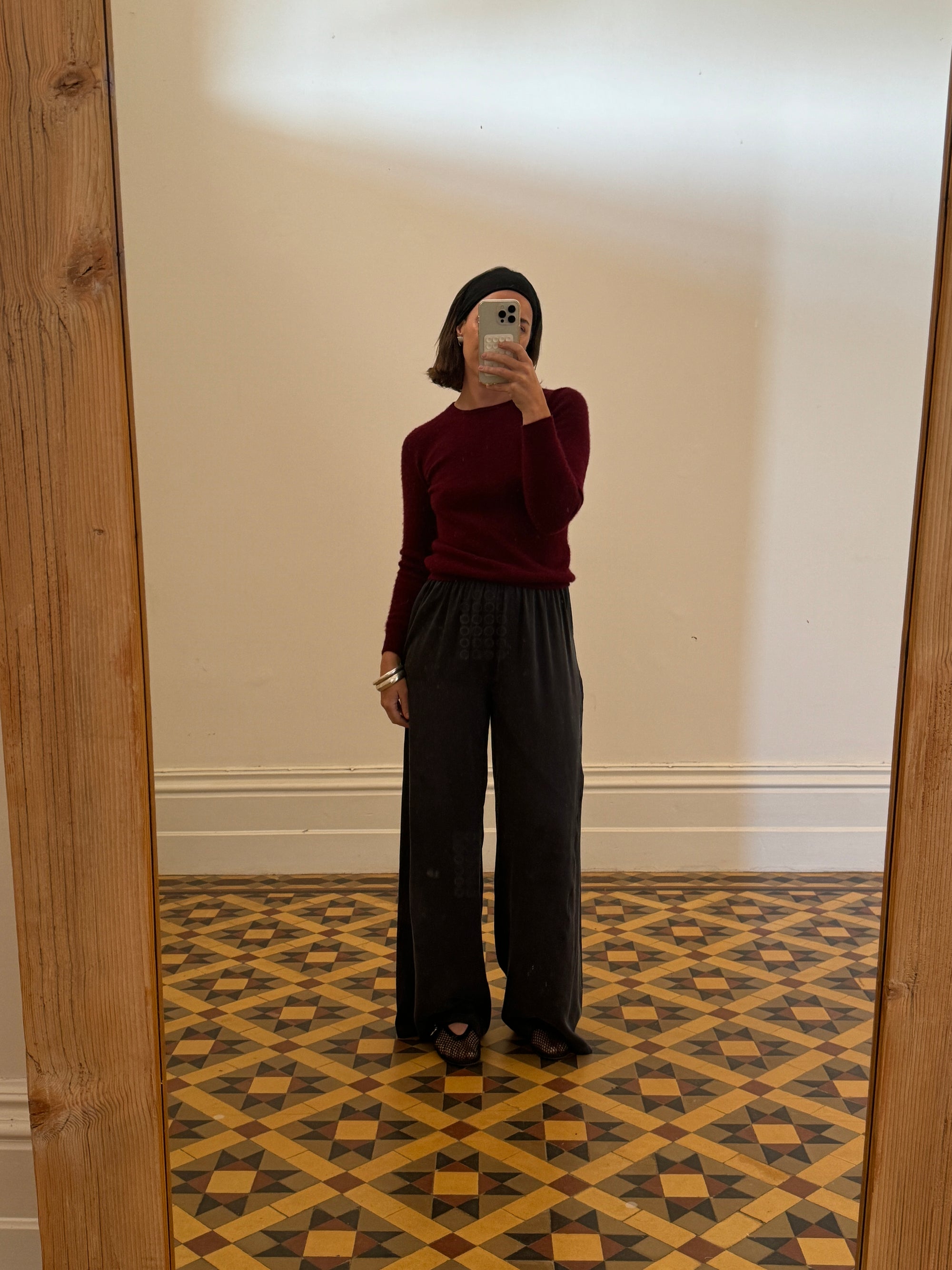 Vintage 90s Burgundy Cashmere Sweater