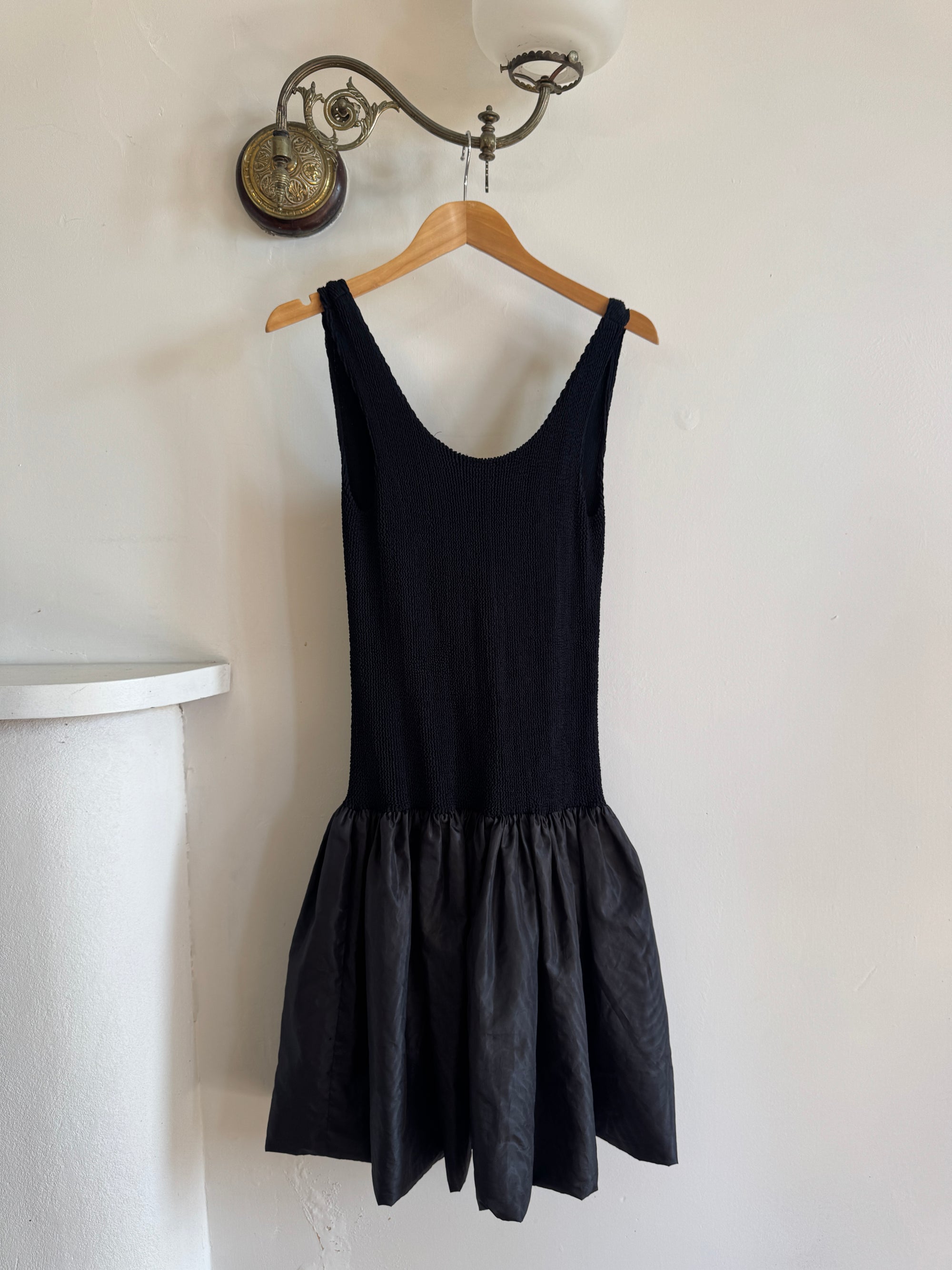 Vintage Australian Made Crinkle Taffeta Mini with Bows