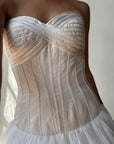 Vintage Y2K Pure Silk Drop Waist Princess Wedding Gown