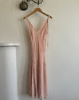 Vintage Y2K Nude Swirl Slip Dress