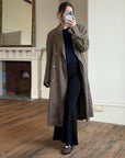 Vintage 70s Showerproof Double Breasted Trench Coat Olive