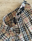 Vintage Burberry Tartan Mini Skirt With Buckle