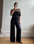 Vintage 90s Crochet Swirl Net Top
