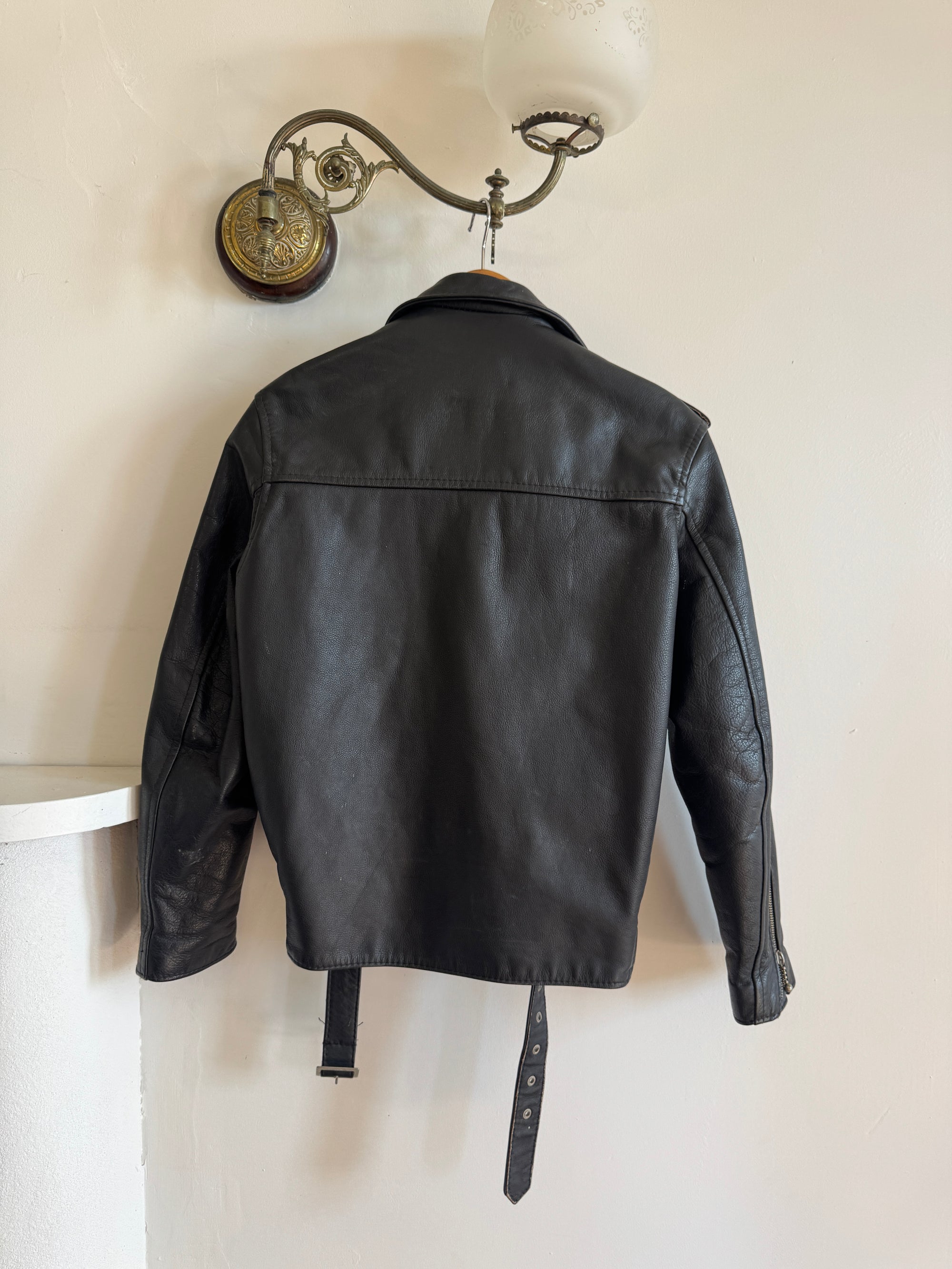 Vintage 90s Australian Made Leather Biker Jacket