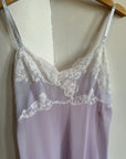 Vintage Cloudy Lilac Lace Slip Dress