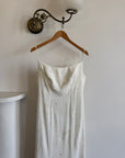 Vintage Y2K Slinky Beaded Wedding Slip Dress