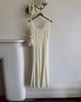 Vintage 90s Beaded Fluted Bridal Slip Set