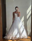 Vintage Y2K Pure Silk Drop Waist Princess Wedding Gown