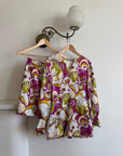 Vintage 60s Psychedelic Micro Mini Playsuit With Skirt