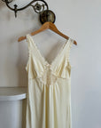Vintage Butter Semi Sheer Slip Dress