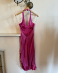 Vintage 100% Silk Lisa Ho Dress Fuschia