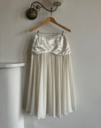 Vintage Satin and Chiffon Midi Bridal Skirt