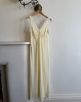 Vintage Butter Semi Sheer Slip Dress