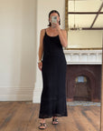 Vintage 90s Australian Made Knit Dress Noir