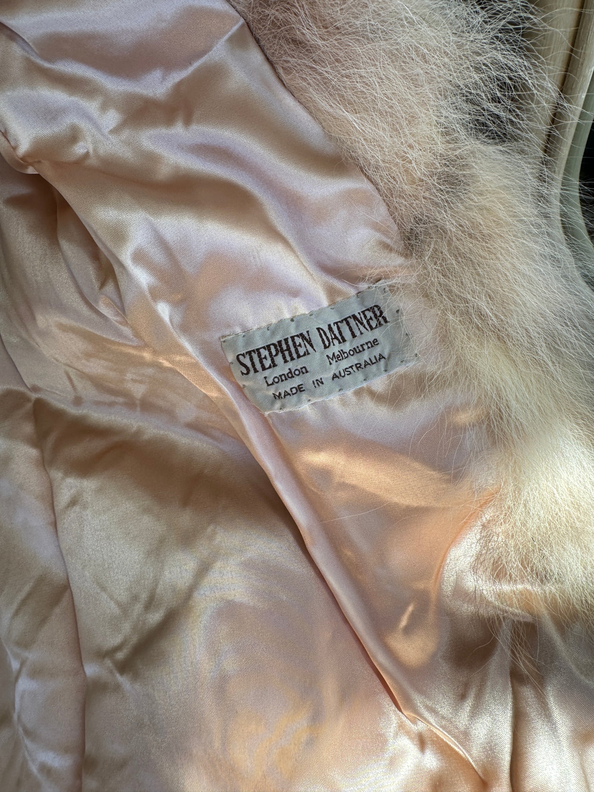 Vintage Shaggy Blush Fur Jacket