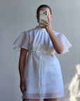 Vintage 60s Babydoll Micro Mod Bridal Mini