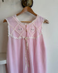 Vintage Pink Embroidered Babydoll Tunic