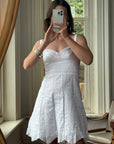 Vintage Y2K Collette Dinnigan Broderie Anglaise Mini Dress