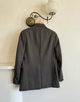 Vintage 80s Calvin Klein Grey Wool Blazer
