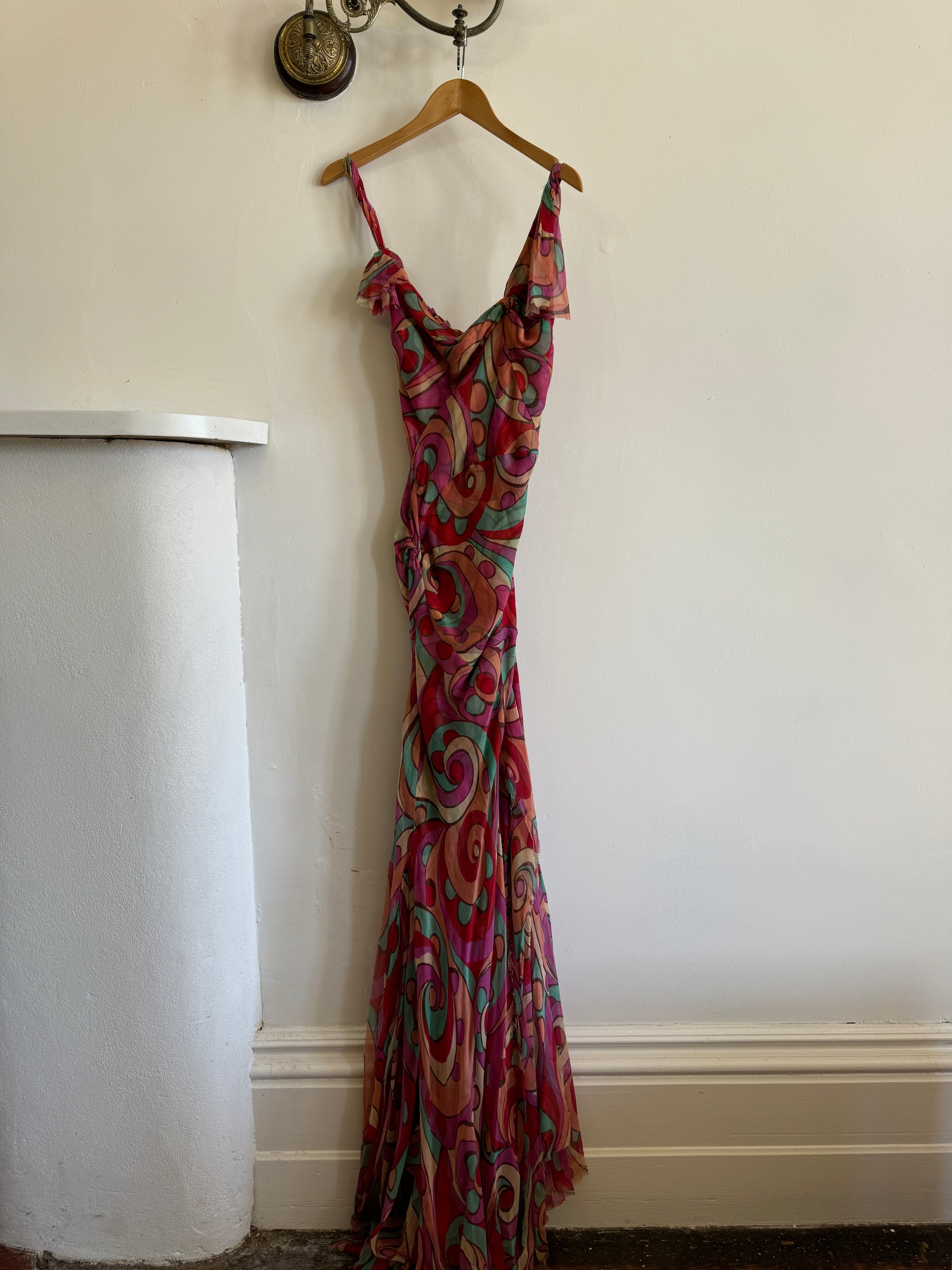 Vintage 2004 Pure Silk Lisa Ho Rainbow Fairy Dress