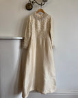Vintage 60s Embellished Italian Made Silk and Wool Wedding Gown