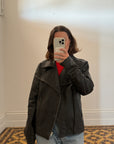 Vintage Chunky Leather Biker Jacket