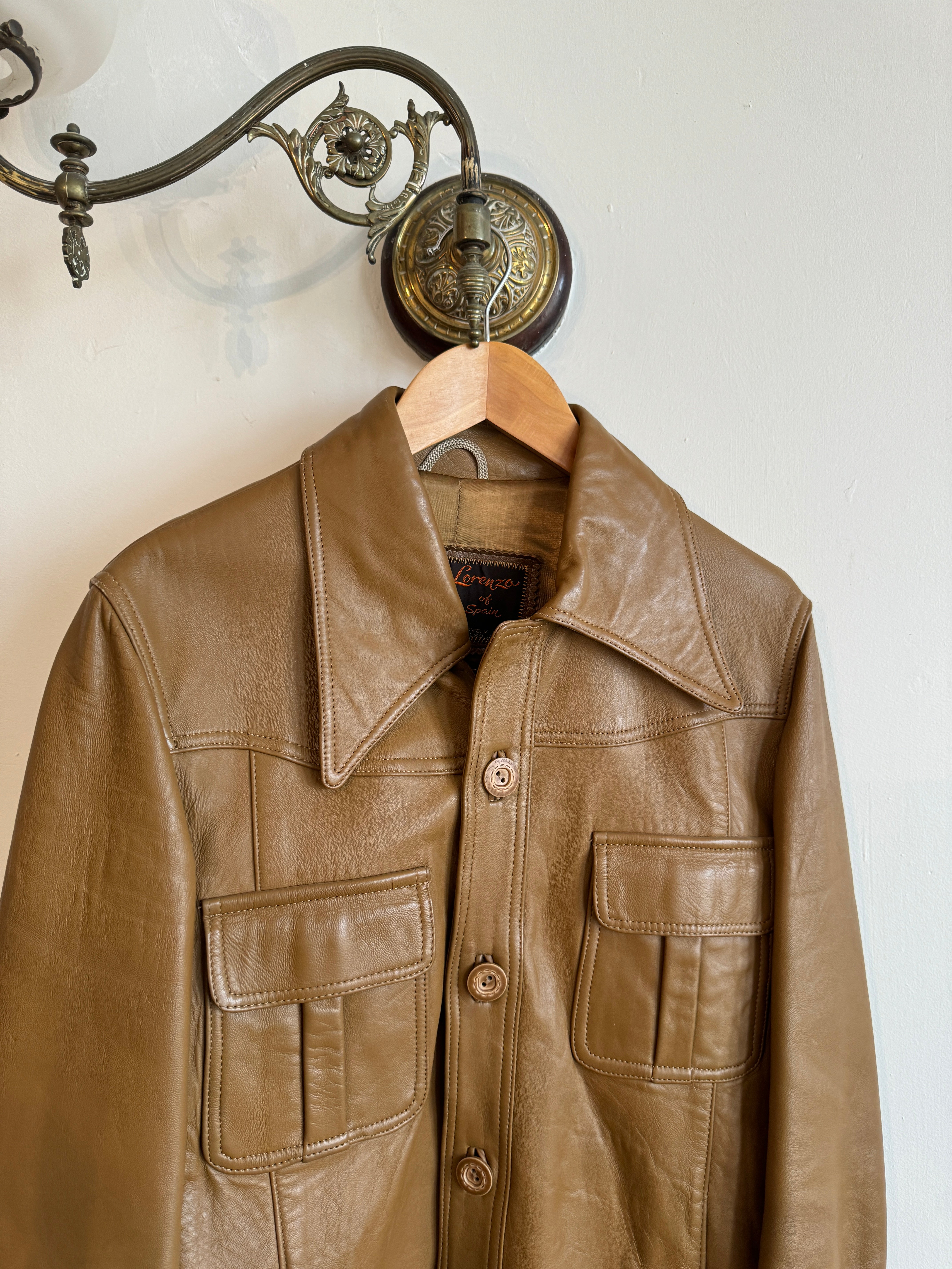 Vintage 70s Caramel Leather Jacket