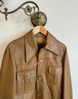 Vintage 70s Caramel Leather Jacket