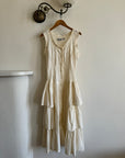 Vintage 80s Cotton Tiered Sundress