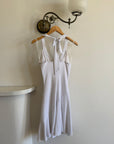 Vintage Y2K Jersey Halter Mini Dress White