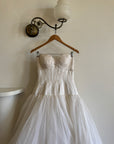 Vintage Y2K Pure Silk Drop Waist Princess Wedding Gown