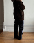 Vintage 90s Chocolate Suede Leather Boxy Jacket