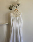 Vintage 60s Jersey and Lace Cape Wedding Dress