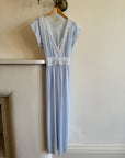 Vintage Sheer Blue V Neck Slip Dress