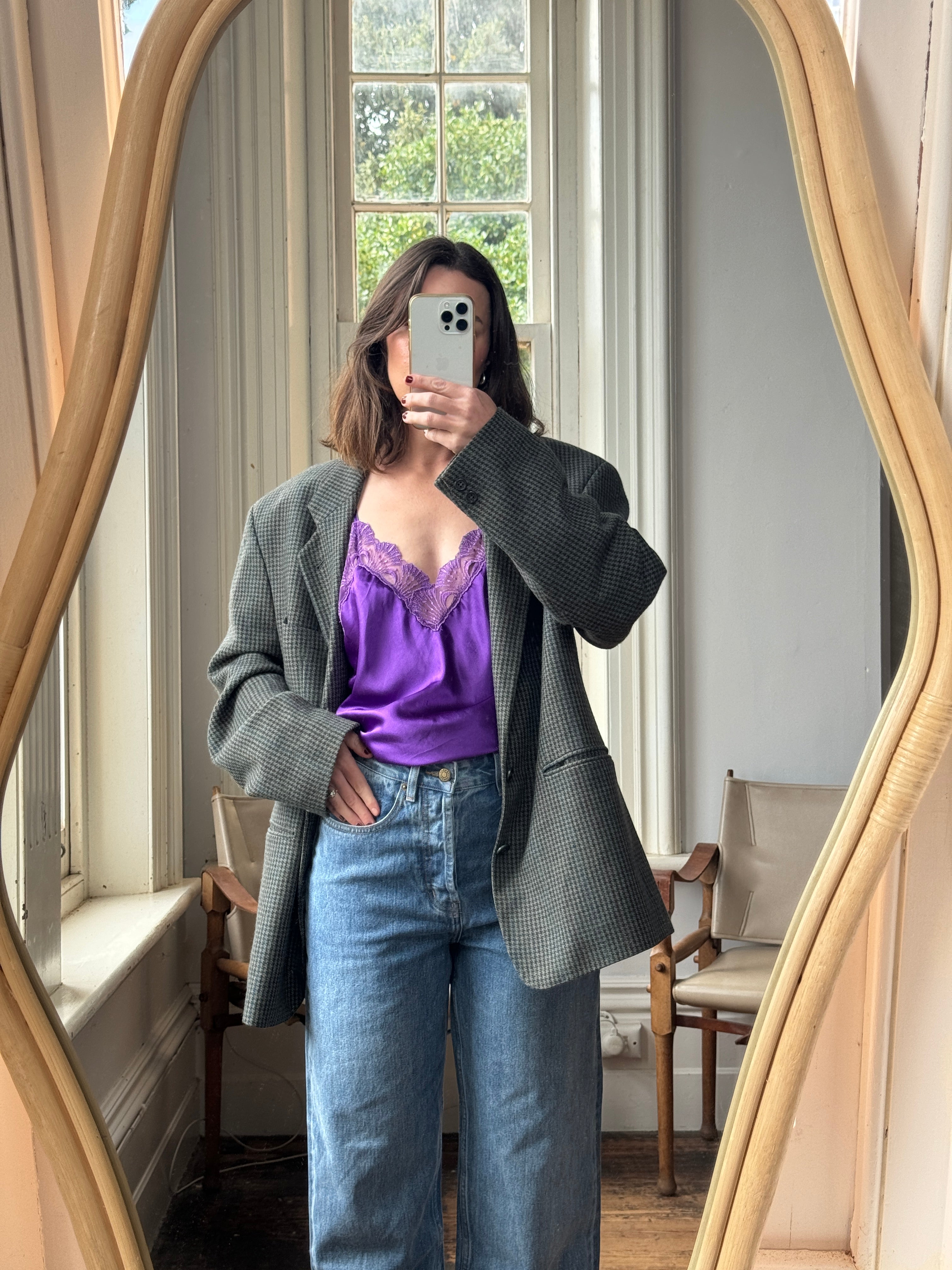 Vintage 90s Victorias Secret Amethyst Satin Slip