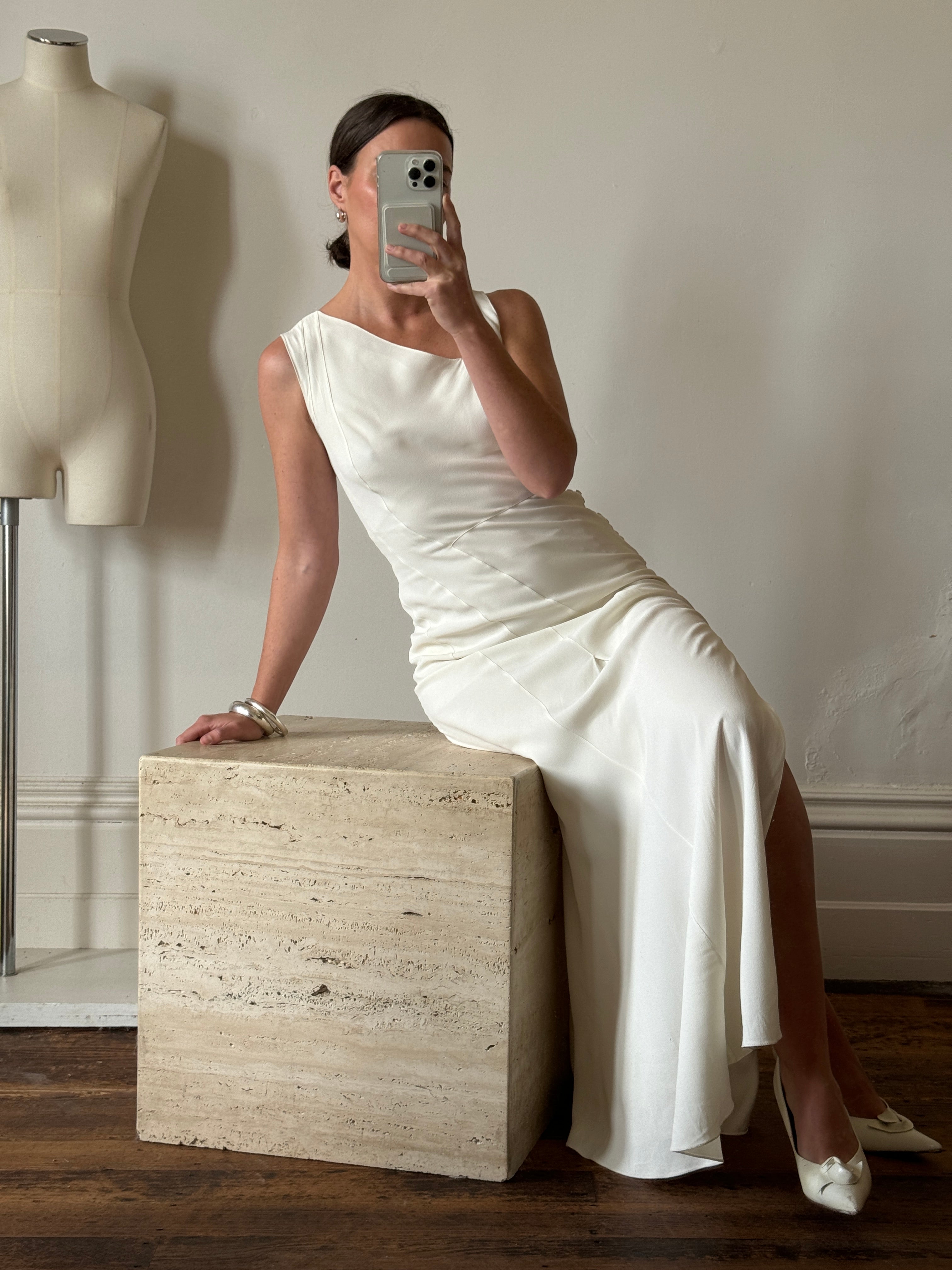 Vintage Y2K Christian Dior Wedding Dress Ivory