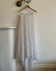 Vintage Lace Bridal Skirt with Train