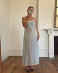 Vintage 60s Baby Blue Floral Negligee Slip